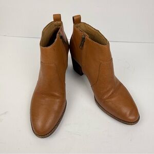 Madewell Ankle Boots Cognac Size 9 GUC